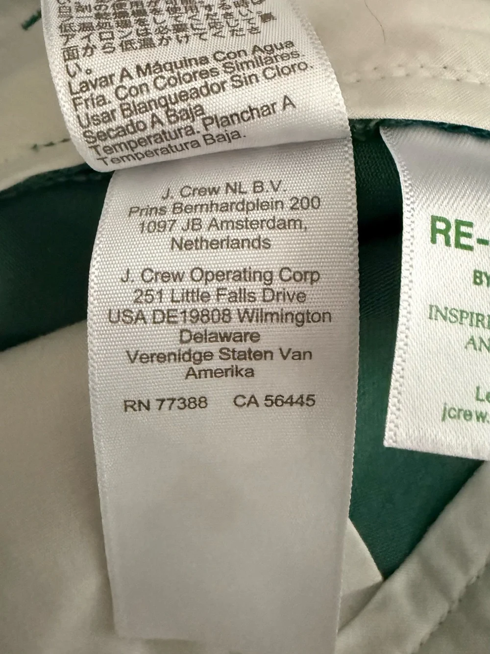 Men’s J. Crew Green Flat-Front Cotton Shorts 7” inseam